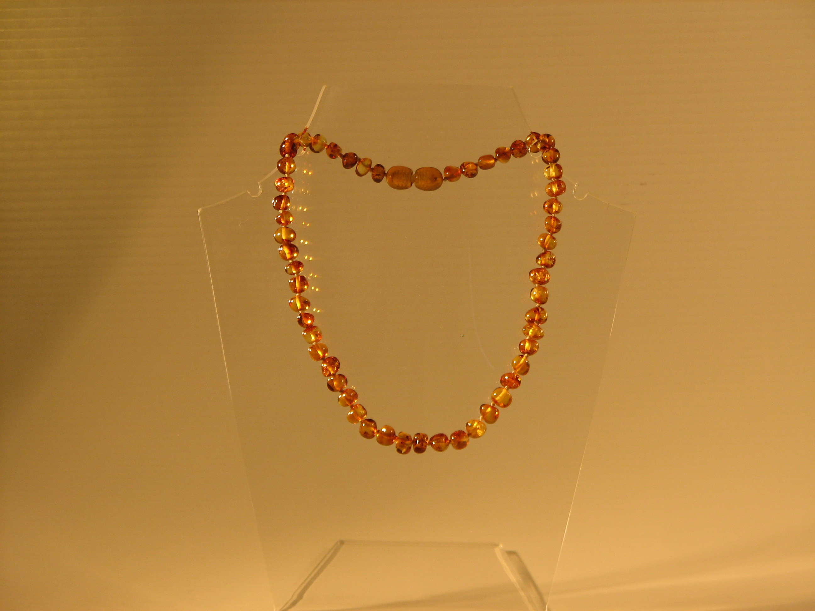 Amber Teething Necklaces Baroque Cognac