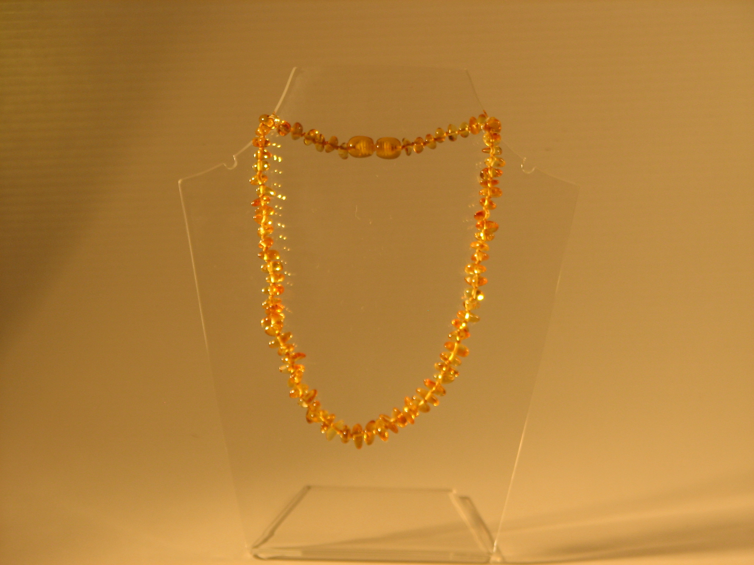 Amber Teething Necklaces Flat Baroque Lemon